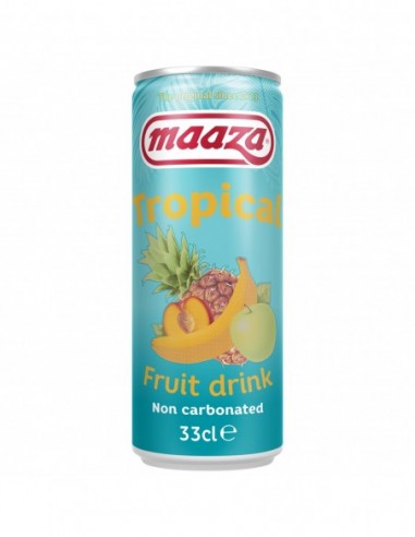 MAAZA ZUMO TROPICAL 24X33CL LATA